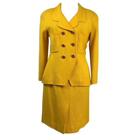 chanel yellow suit